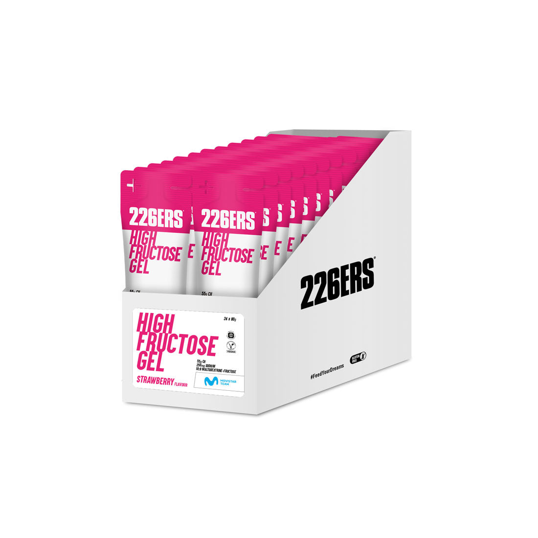 High Fructose Gel 226ERS | 55 g Carbohidratos | 250 mg Sodio | Energía Máxima en Esfuerzos Prolongados | FRUTILLA