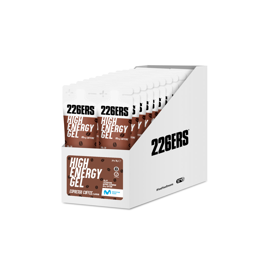 High Energy Gel 226ERS | 50 g Carbohidratos | Energía Prolongada y Alta Intensidad | Café Expreso