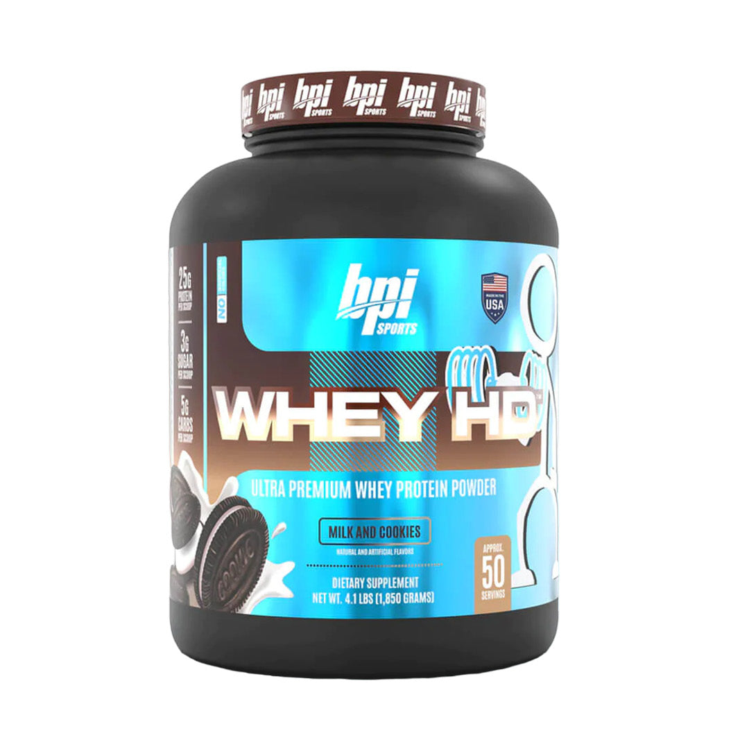 WHEY HD BPI Sports | 4.2 lb | 25 g de Proteína | Recuperación y Masa Muscular