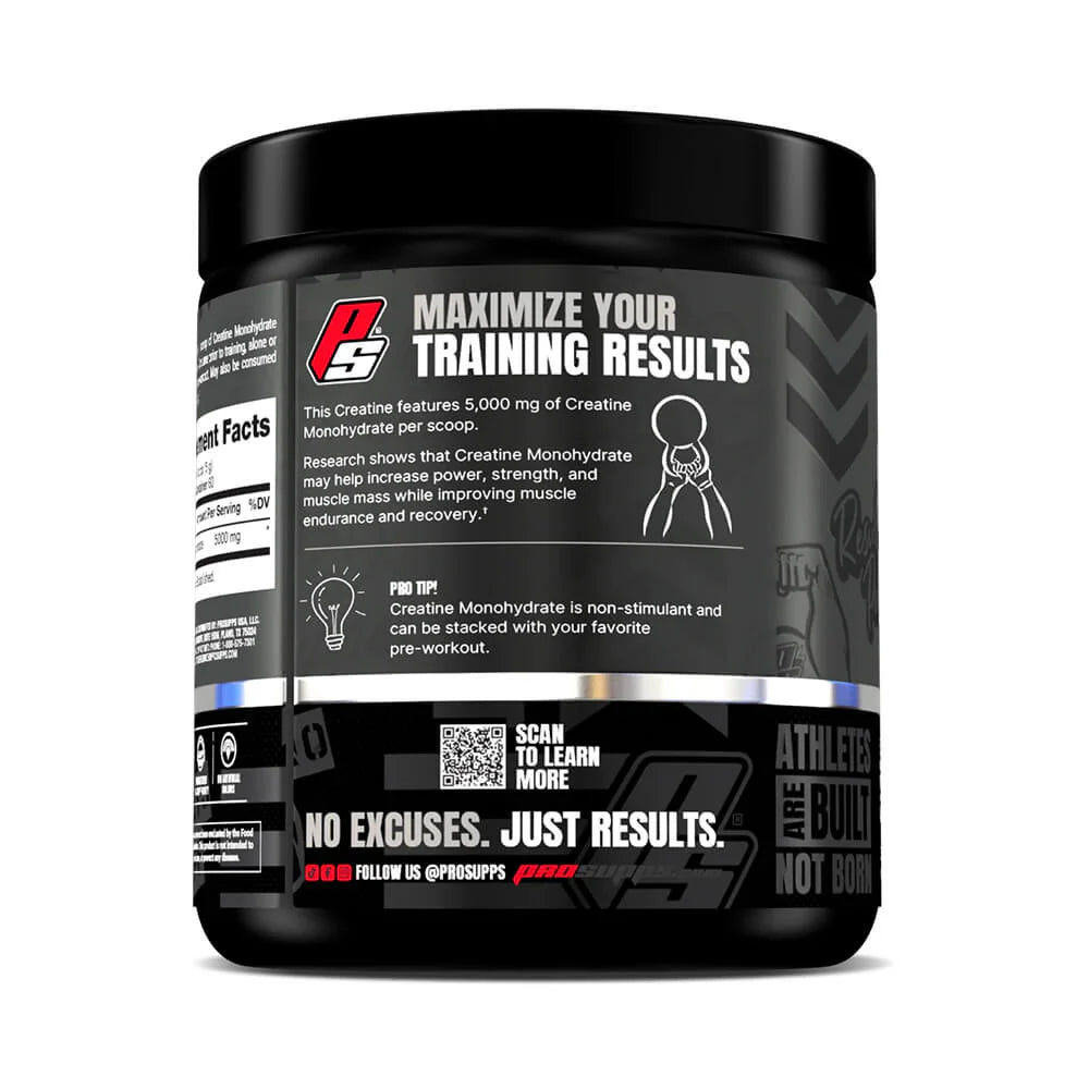 Creatina Monohidratada ProSupps® | 5 g por porción | Fuerza, Potencia y Rendimiento