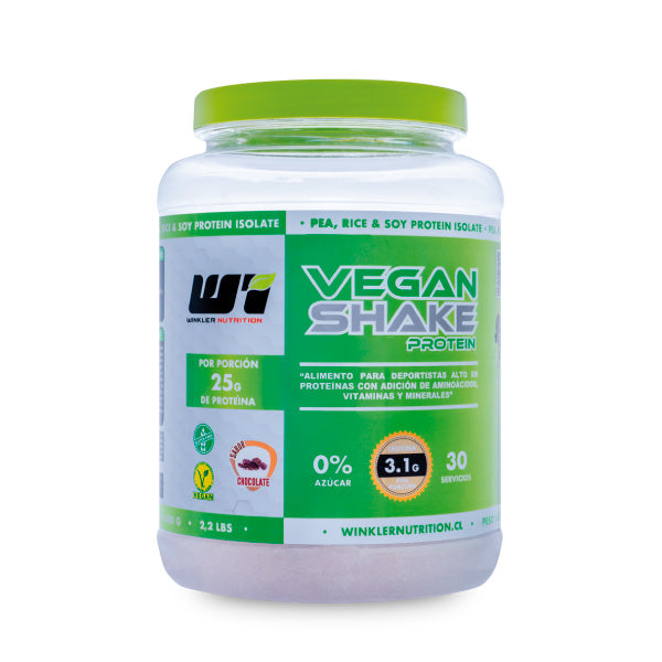 Proteína Vegan Shake 1 kg - Winkler Nutrition | 30 Servicios | Potencia tu Recuperación
