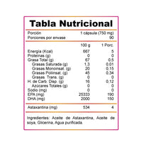 Astaxantina antioxidante - Winkler Nutrition | 90 cápsulas | Antioxidante potente para Tu Salud Integral