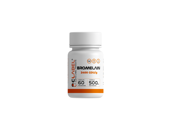 Bromelaína Clean Label  | 60 Cápsulas | Enzima Digestiva en Cápsulas