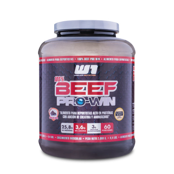 Proteina de Carne Beef Pro Win 2 kgs.  - Winkler Nutrition | 60 Servicios | Potencia y Recuperación