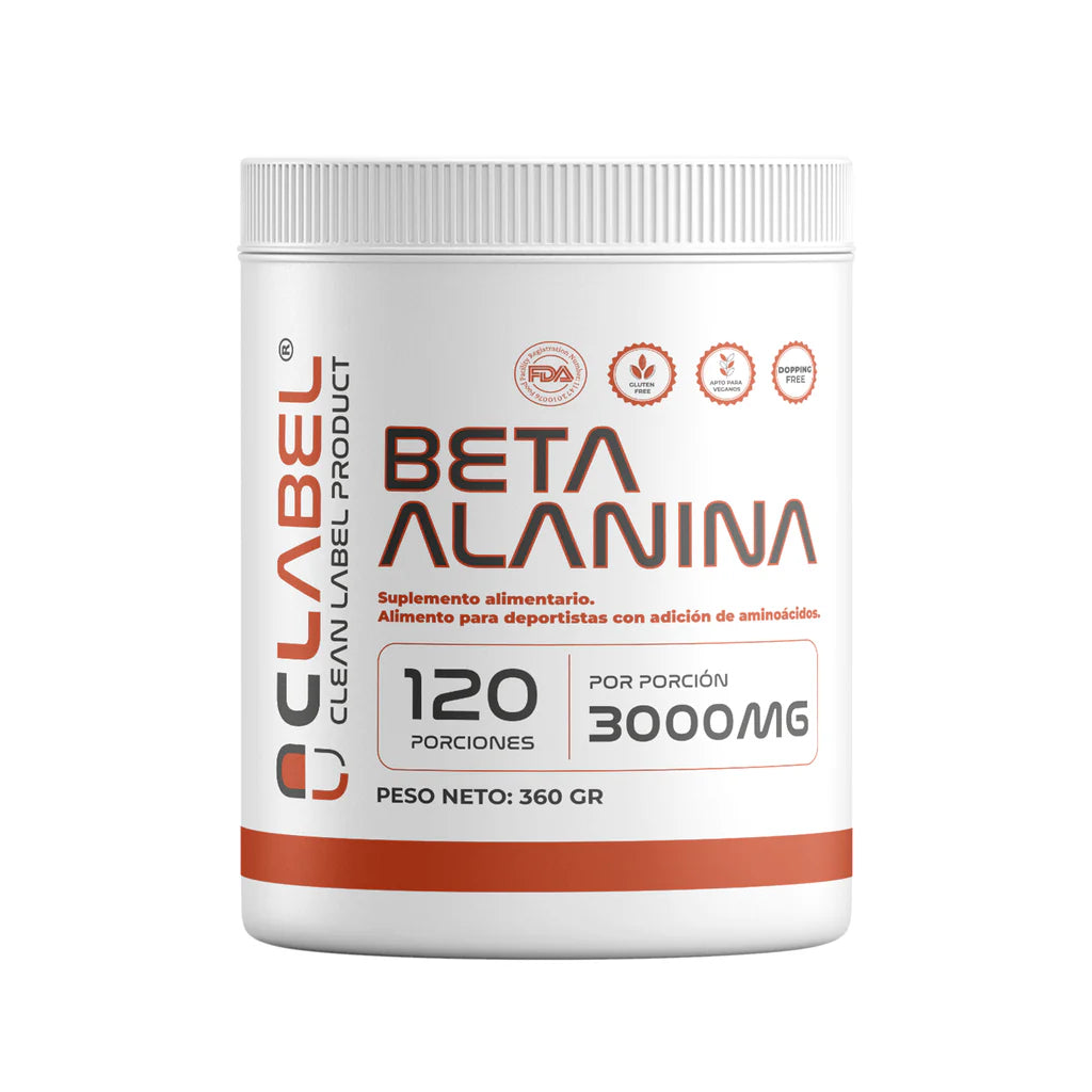 Beta Alanina Clean Label | 120 Porciones | Fórmula para Entrenamiento