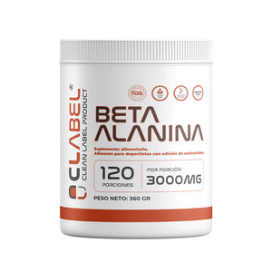 Beta Alanina Clean Label | 120 Porciones | Fórmula para Entrenamiento