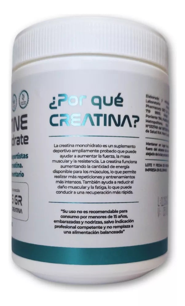Creatina Monohidrato 300g Clean Label | 60 Porciones | Aumenta tu Fuerza y Resistencia