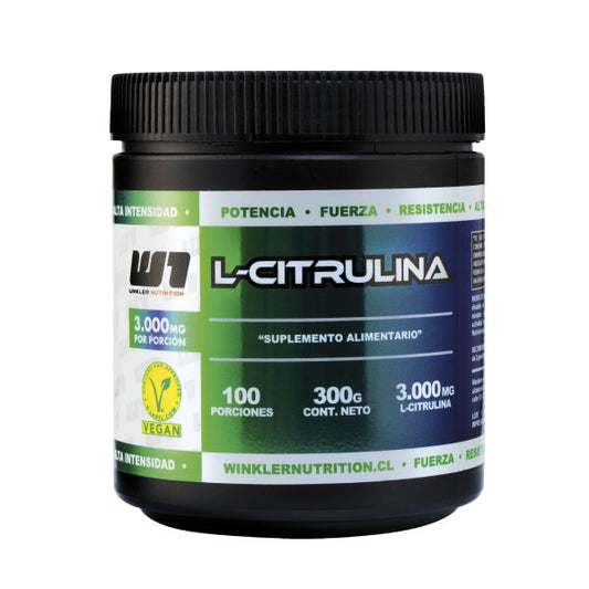 L-Citrulina 300 grs. Winkler Nutrition | 100 Porciones | Energía y Rendimiento
