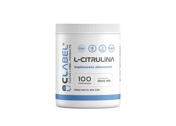 L-Citrulina 300mg | 100 Porciones |  Clean Label | Circulación y Entrenamiento