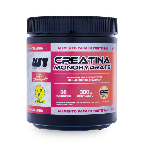 Creatina Monohidrato 300 g - Winkler Nutrition | 60 Servicios | Fuerza y Resistencia