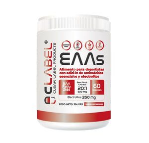 Aminoácidos EAAS Clean Label 354 grs. | 60 Porciones  | Con extracto de Betarraga y Electrolitos