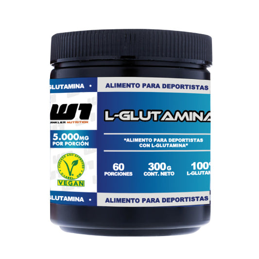 L-Glutamina 300g Winkler Nutrition | 60 Porciones | Recuperación y Defensa