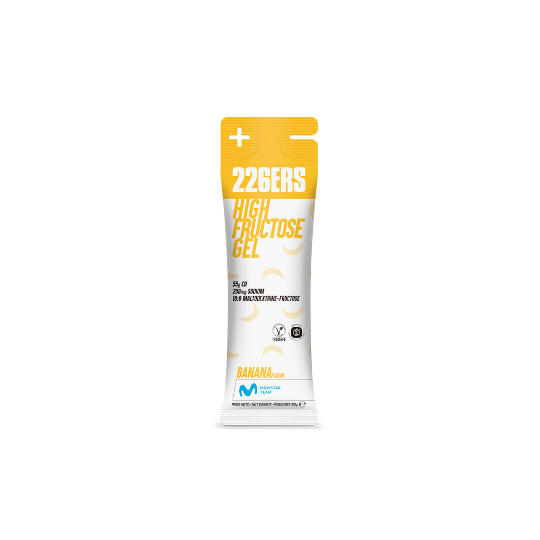 High Fructose Gel 226ERS | 55 g Carbohidratos | 250 mg Sodio | Energía Máxima en Esfuerzos Prolongados | PLATANO