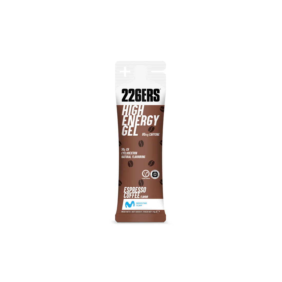 High Energy Gel 226ERS | 50 g Carbohidratos | Energía Prolongada y Alta Intensidad | Café Expreso