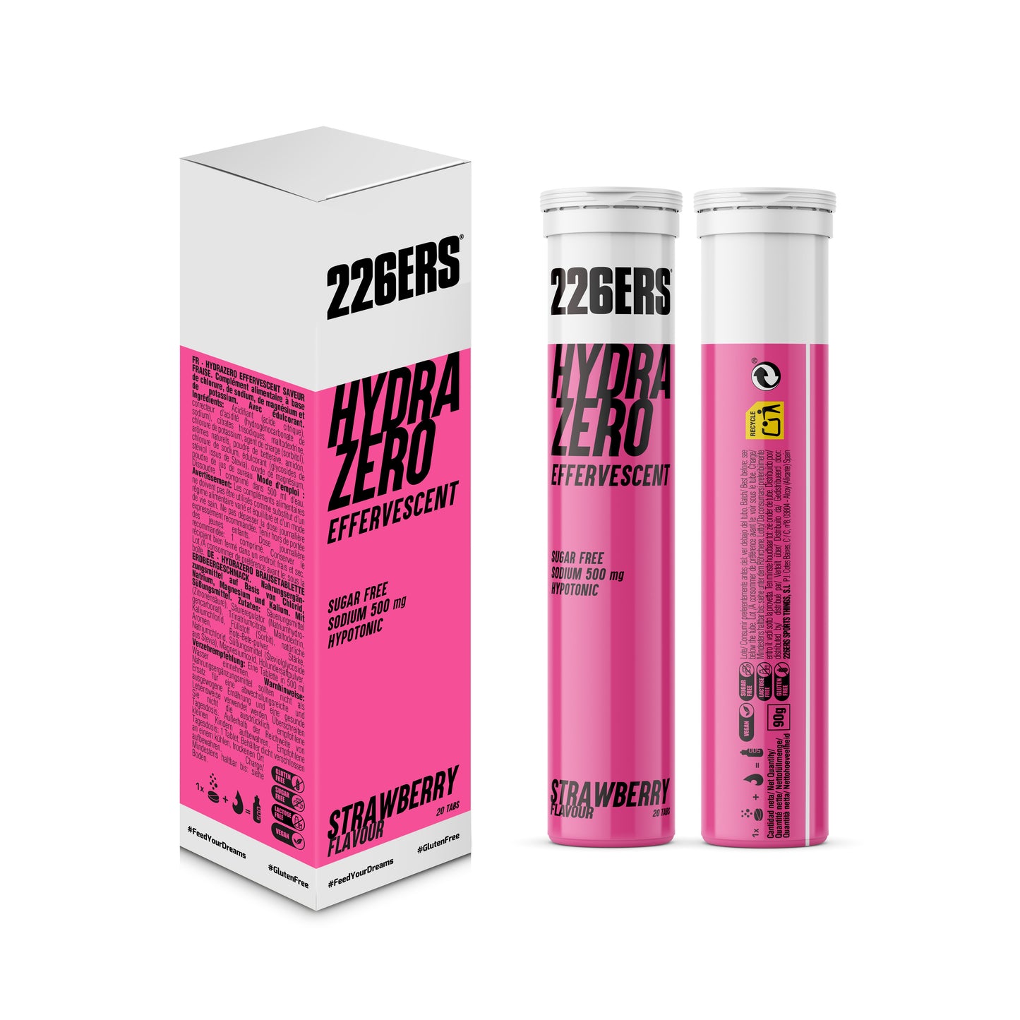 Hydrazero Efervescente Fresa | Electrolitos en Tabletas Efervescentes | 226ERS