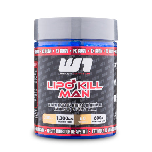 Lipo Kill Man 600 grs. | 60 Porciones | Termogénico y Energizante para Mujeres