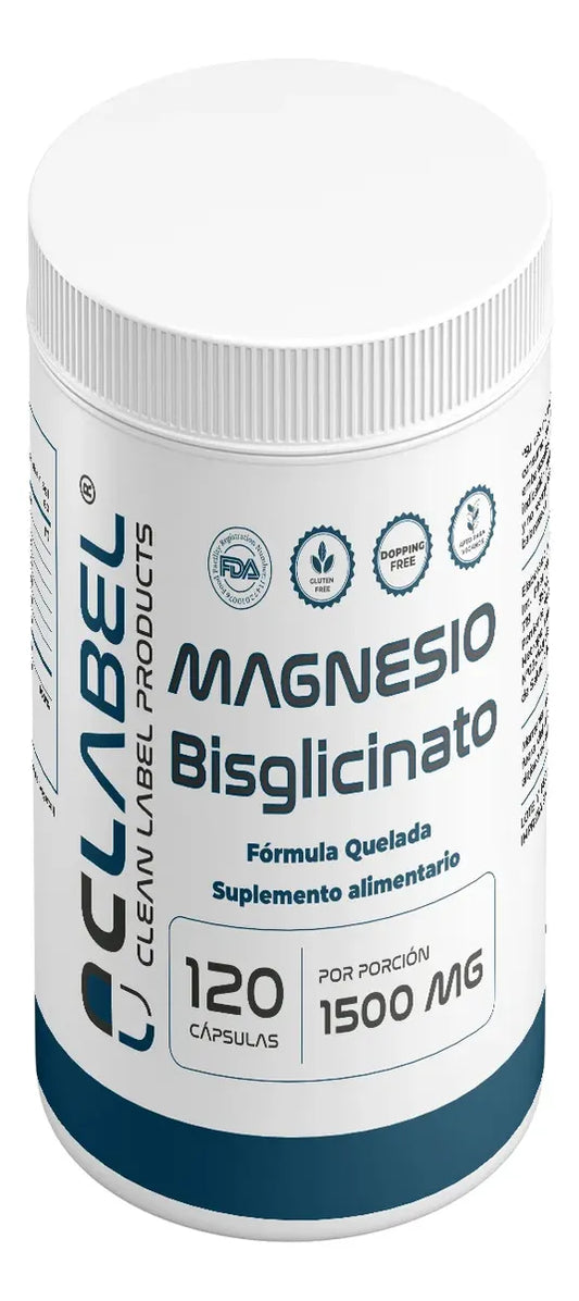 Magnesio Bisglicinato Clean Label | 60 Porciones |Alta Biodisponibilidad
