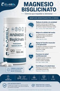 Magnesio Bisglicinato Clean Label | 60 Porciones |Alta Biodisponibilidad