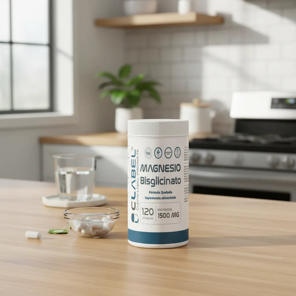 Magnesio Bisglicinato Clean Label | 60 Porciones |Alta Biodisponibilidad