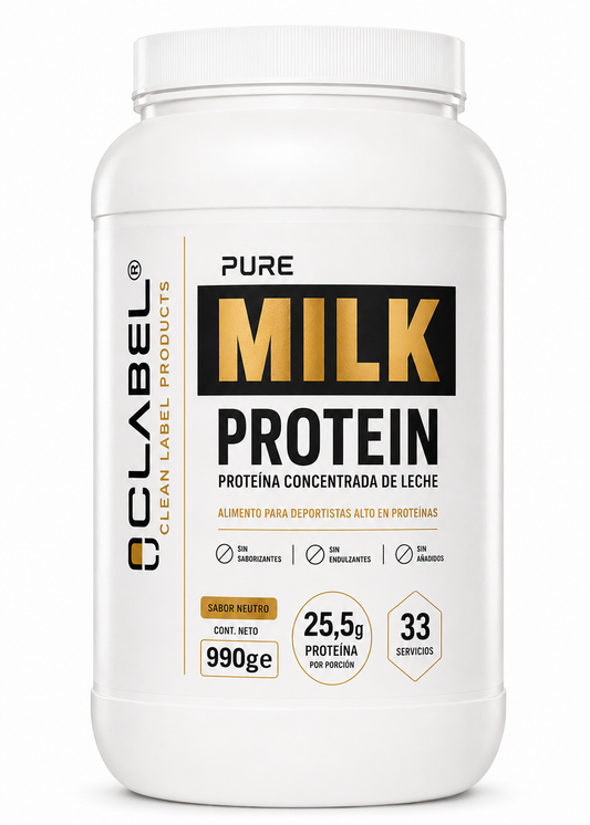 Pure Milk Protein Clean Label | 25,5 g de Proteína | 100% Milk Protein Concentrate