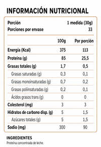 Pure Milk Protein Clean Label | 25,5 g de Proteína | 100% Milk Protein Concentrate