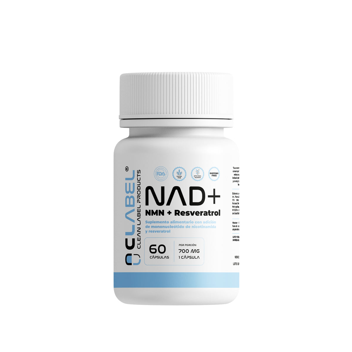 NAD+ | Clean Label | Energía Celular y Bienestar Diario