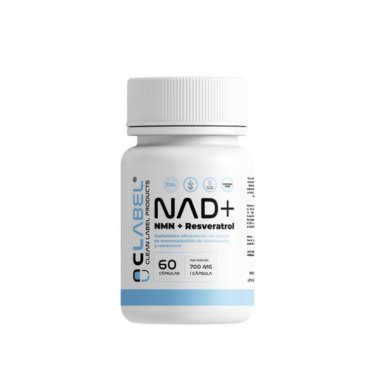 NAD⁺ Clean Label | 60 Cápsulas | Energía Celular y Envejecimiento Saludable