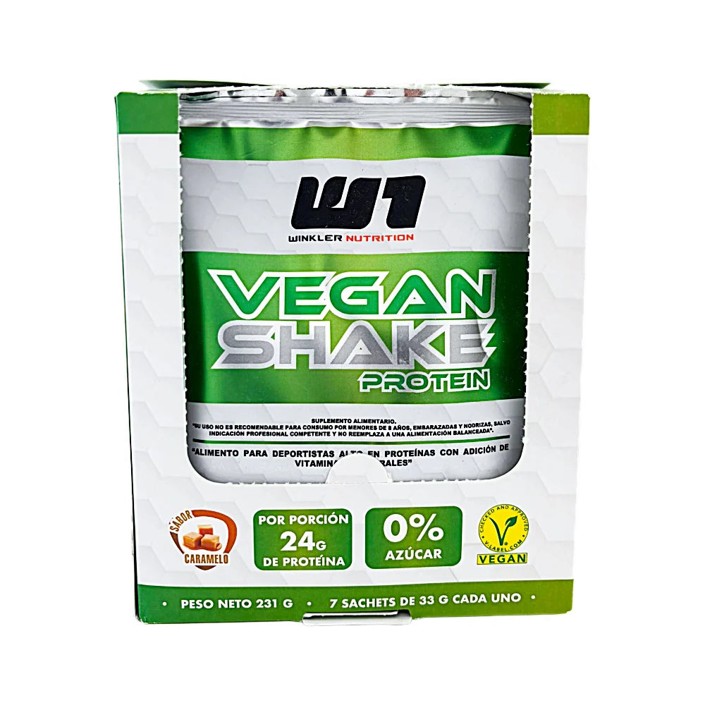 Vegan Shake Protein Sachet 33 g | 24 g de Proteína Vegetal | Winkler Nutrition
