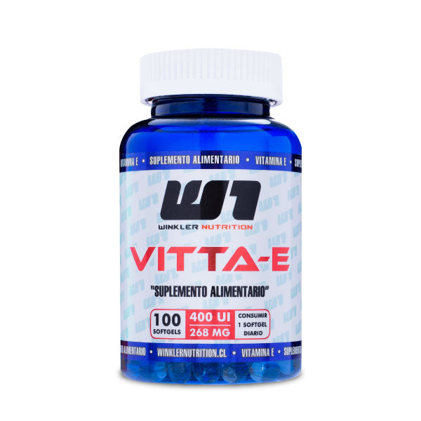 Vitamina E 400 UI - Winkler Nutrition | 100 Cápsulas | Potente Antioxidante para tu Salud