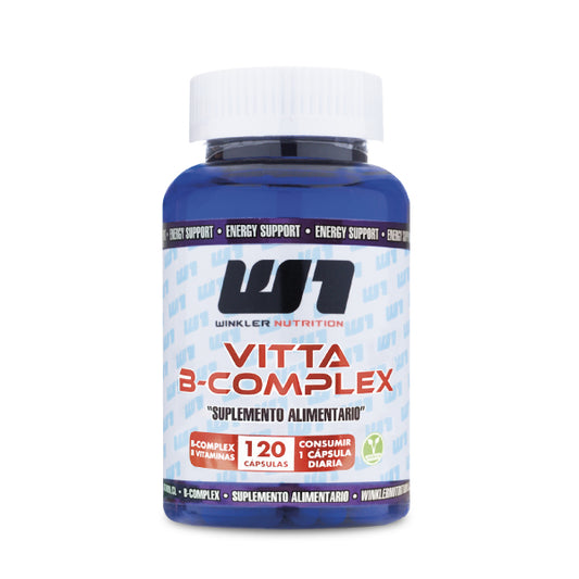 Vitta B-Complex Winkler Nutrition | 120 Cápsulas | Energía y Bienestar en Cada Dosis