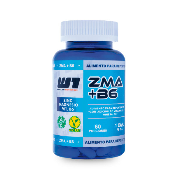 ZMA +B6 – Winkler Nutrition | 60 Cápsulas | 60 Porciones | Recuperación y Rendimiento