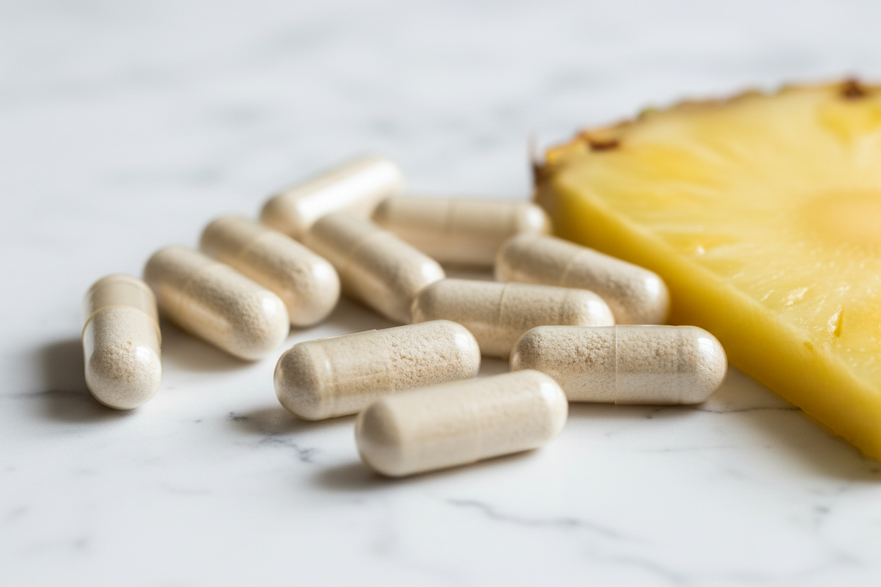 Bromelaína Clean Label  | 60 Cápsulas | Enzima Digestiva en Cápsulas