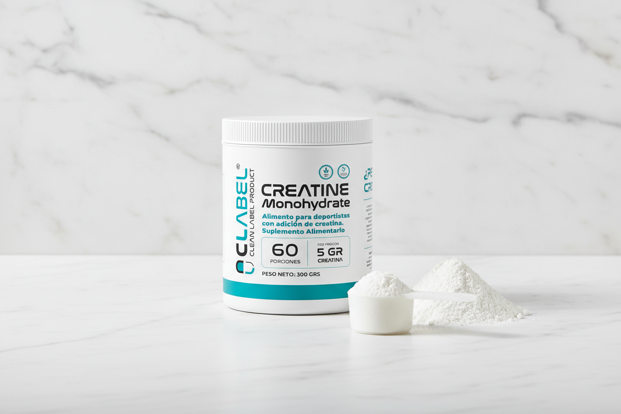 Creatina Monohidrato Clean Label 300g - 60 porciones - REfuel Chile-Polvo