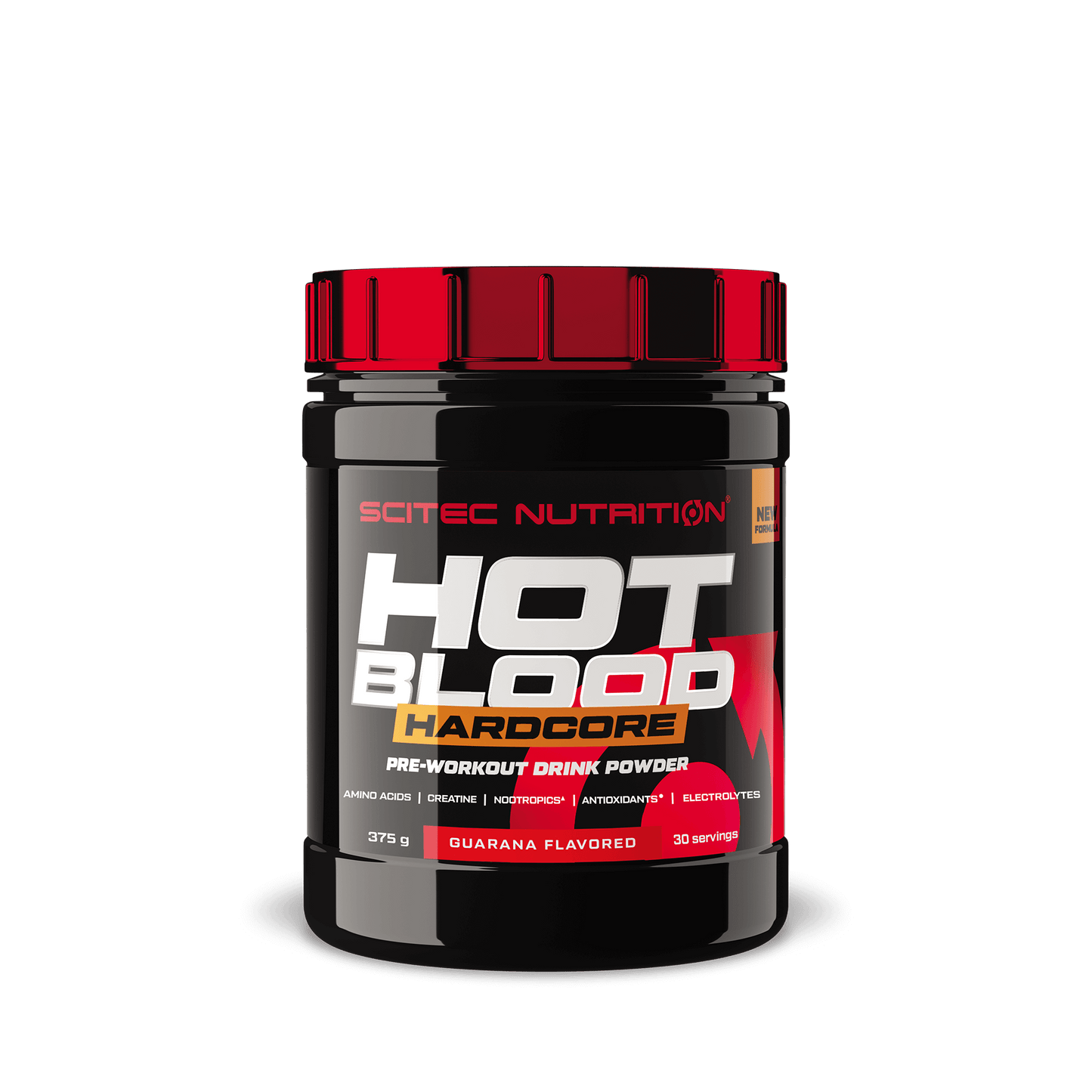 Hot-Blood Pre-Workout Scitec Nutrition | Energía, Enfoque y Rendimiento | 375 g