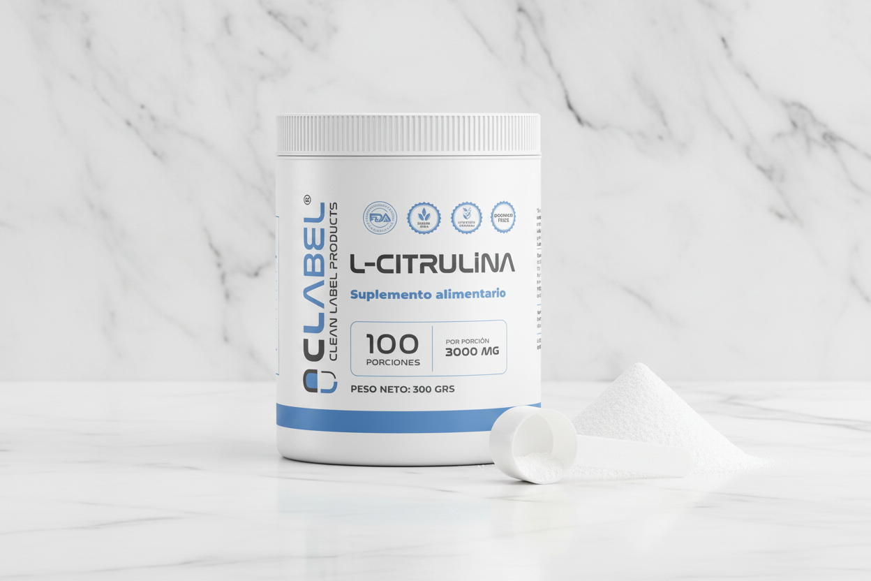 L-Citrulina 300mg | 100 Porciones |  Clean Label | Circulación y Entrenamiento