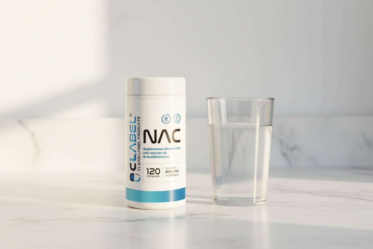 NAC (N-Acetilcisteína) Clean Label | 120 Cápsulas | Potencia tu Bienestar naturalmente