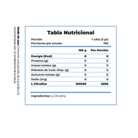 L-Citrulina 300mg | 100 Porciones |  Clean Label | Circulación y Entrenamiento